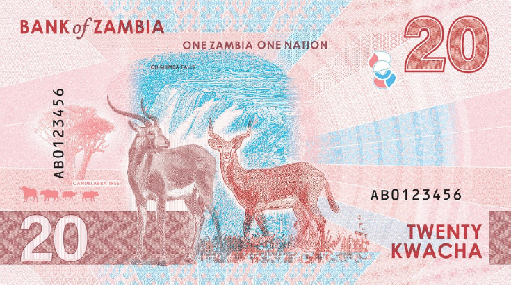 (591) ** PNew (PN63) Zambia - 20 Kwacha (2024(2025))